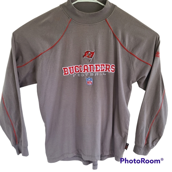 Reebok Tampa Bay Buccaneers Sweatshirt Mens LG Gray NFL Football Reebok Sweater - Picture 1 of 10